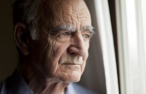 Image of a disappointed senior man