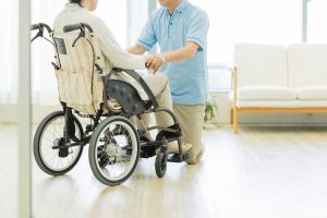 Image of a patient in a long-term care facility