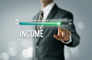 Image of a businessman generating income