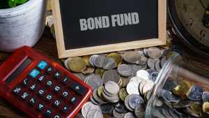 Image of a chalkboard reading “Bond fund”