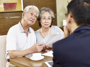 Image of senior couple worried about stock market volatility