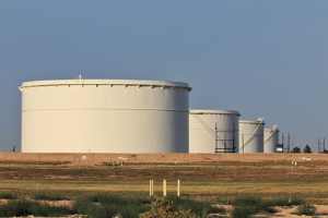 Image of oil storage tanks