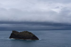 Image of a foreboding rocky island