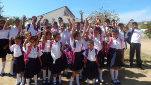 Image of students at The Roberto Clemente Health Clinic in Nicaragua