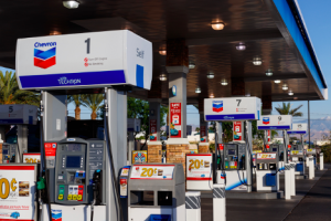 Image of a Chevron gas station