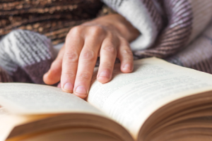 Image of a senior reading