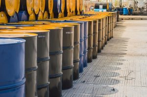 Image of a stack of oil barrels