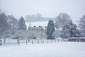 Image of the English countryside in the winter