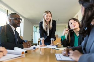 Image of a nonprofit’s board members meeting