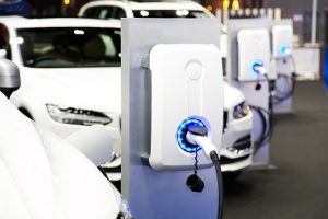 Image of an electric car charging station