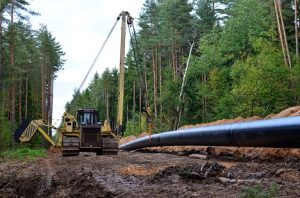 Image of natural gas pipeline construction