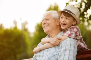 Picture - Grandfather with Grandson