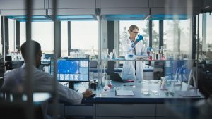 Image of a Scientist Working in a Lab