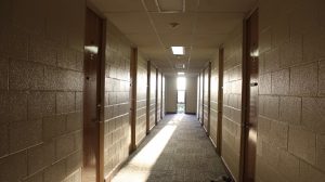 Image of a student dorm hallway