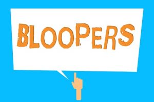 Image of text bloopers