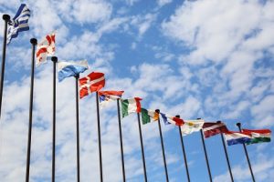 Image of international flags