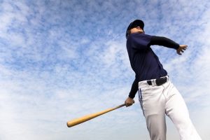 Image of a baseball batter’s follow through