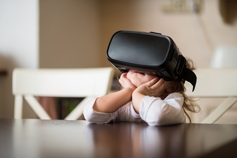 Child Using a Virtual Reality Headset