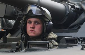 Image of a Russian tankman