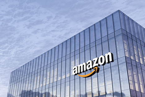 Amazon Logo on Building