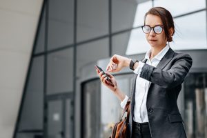 Image of a Businessperson Checking Their Watch