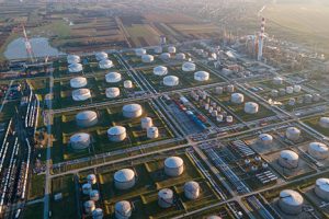 Image of an oil pipeline terminal