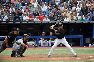 Image of José Bautista at bat