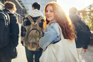 Image of a daughter going off to college