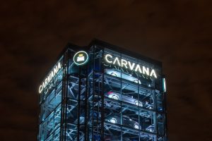 Image of a Carvana car vending machine