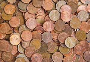 Image of a penny stockpile