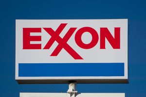 Exxon gas station sign