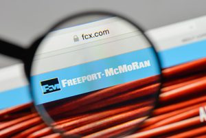 Freeport-McMoRan logo with copper