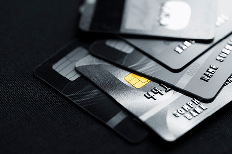 Image of a stack of credit cards