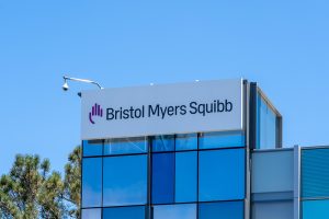 The front of a Bristol Myers Squibb building