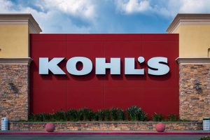 The Kohl’s logo on the side of one of the company’s stores