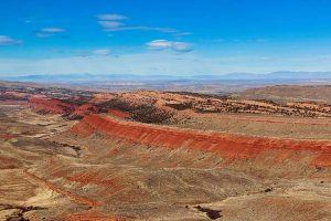 A wide view of the Wyoming desert