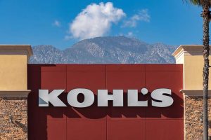 The Kohl’s logo on the front of one of the company’s stores