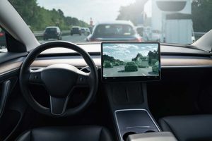 The view from the driver’s seat of a self-driving car