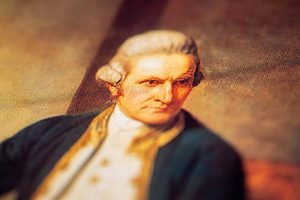 A portrait of Capt. James Cook